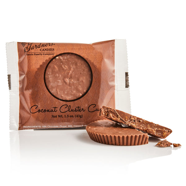 Chocolate Cups Coconut Cluster  1.5 oz.