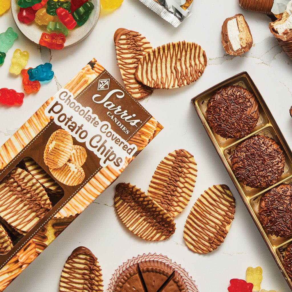 Chocolate Drizzled Potato Chips 7 oz.